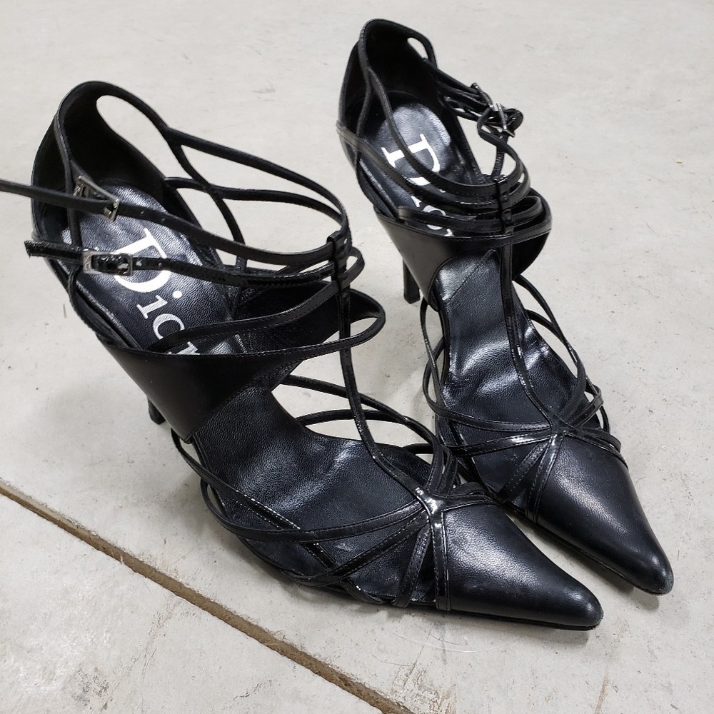 Dior Strappy Black Heels
